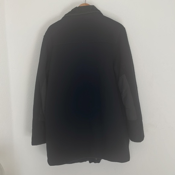 Banana Republic black mens wool blend coat - Picture 5 of 12